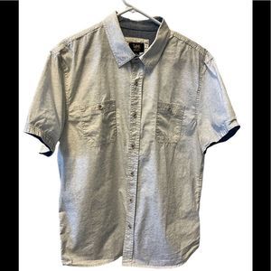 VINTAGE Lee , mens shirt . Size large . Grey